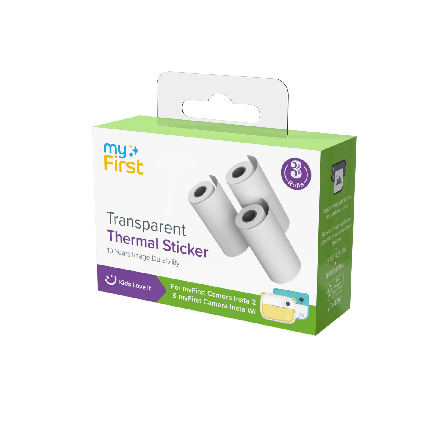 Thermal Sticker Transparent 2.0 for myFirst Camera Insta 20/Insta 2/Insta Wi
