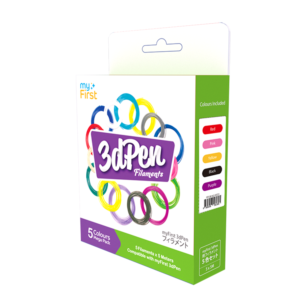 Filament Refill for myFirst 3dPen Make | PCL Filament 5 Colors