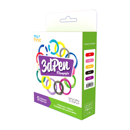 Filament Refill for myFirst 3dPen Make | PCL Filament 5 Colors