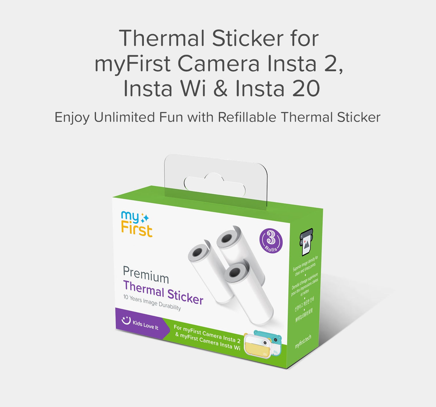 Thermal Sticker for myFirst Camera Insta 2/Insta Wi/ Insta 20