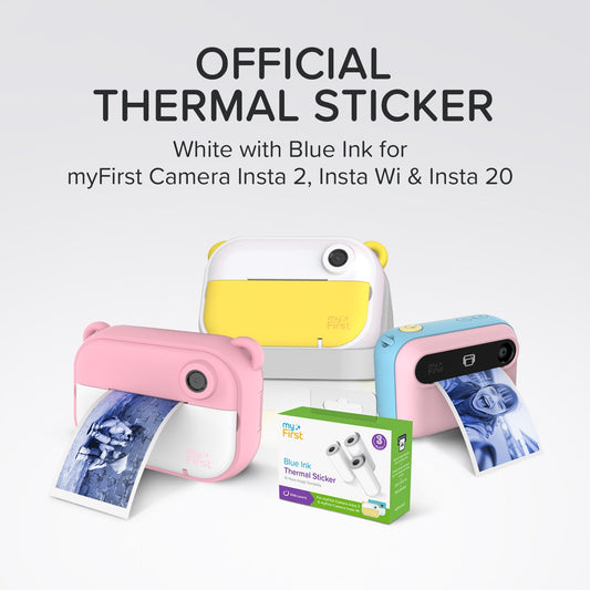 Thermal Sticker White with Blue Ink for myFirst Camera Insta 2/Insta Wi/Insta 20