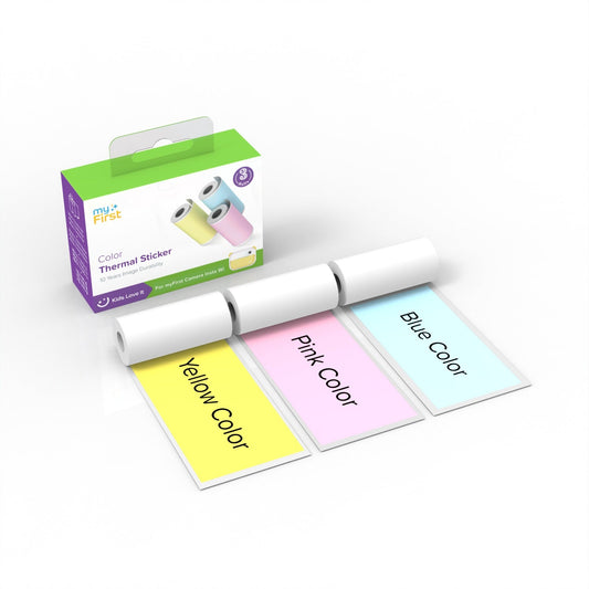 Thermal Sticker Pink Blue Yellow for myFirst Camera Insta 2/Insta Wi/ Insta 20